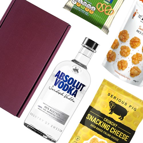 Absolut Blue Vodka 70cl Nibbles Hamper